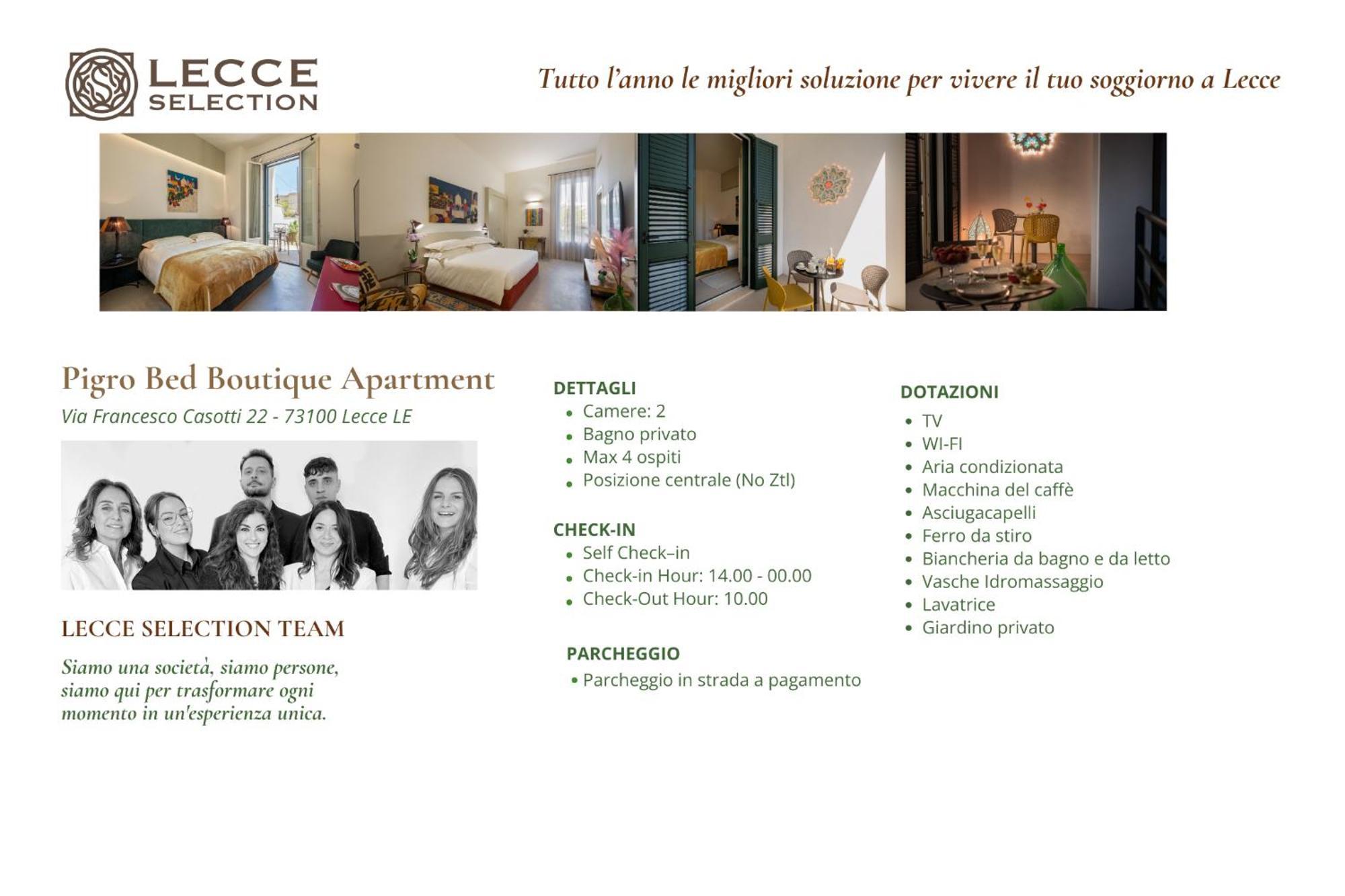 Pigro Bed - Boutique Apartment & Garden By Lecce Selection Esterno foto